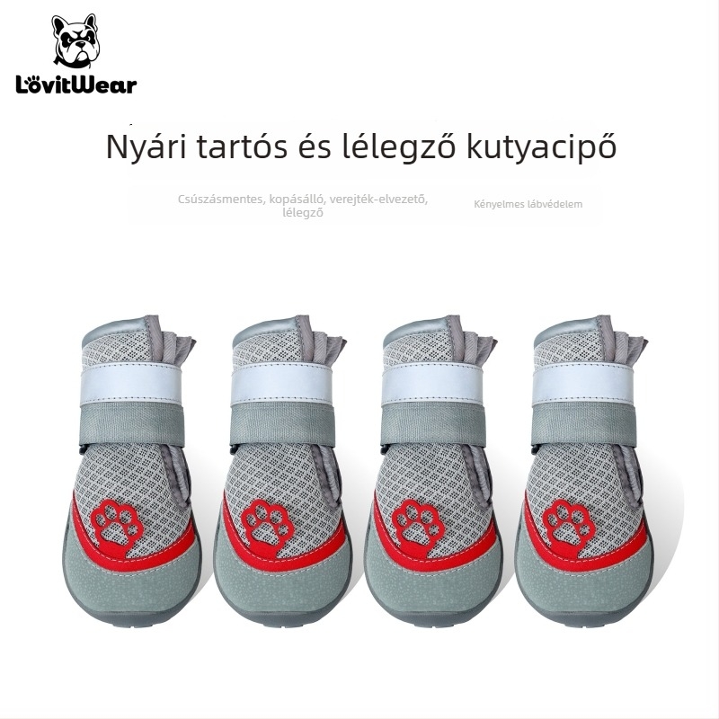 Lovitwear Kutyacipő gumiból, kemény talppal — univerzális illeszkedés, csúszásmentes, meleg, kopásálló