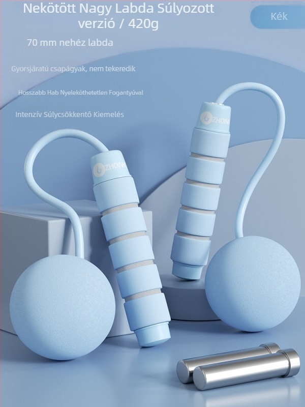 Vezeték nélküli ugrókötél súlyozott golyóval — PVC anyag; specifikáció: 3; alkalmas fitness berendezésekhez, sporttrendekhez; nem gyerekeknek