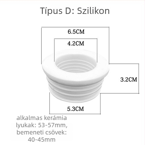 Fifanda szilikon tömítőgyűrű squat vécé vízcsatlakozásához — alkatrész