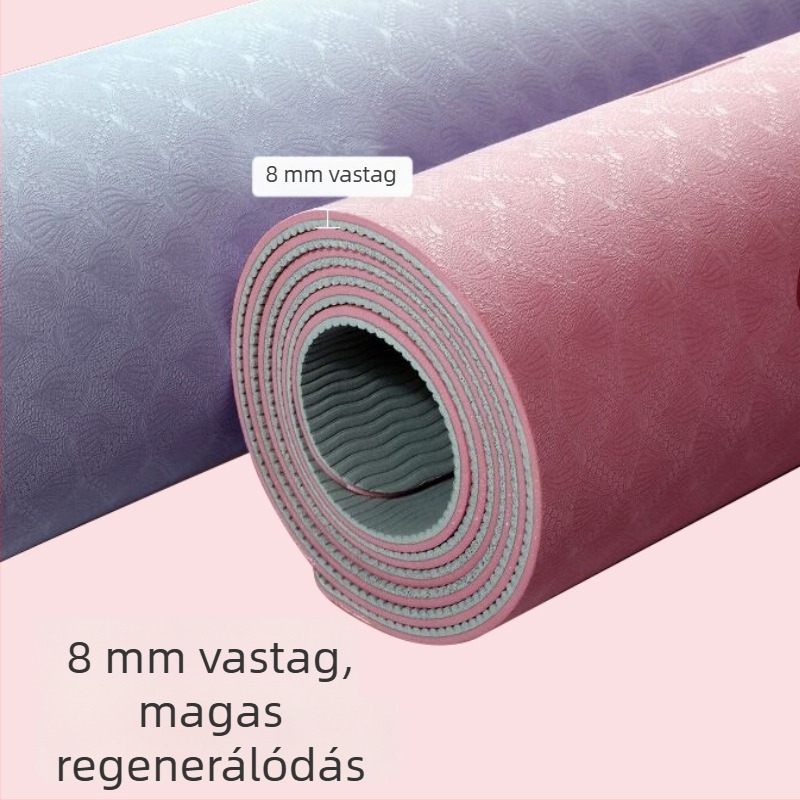 Amman jóga matrac, TPE, 6/8 mm, 500/560/700 g, egyszínű minta