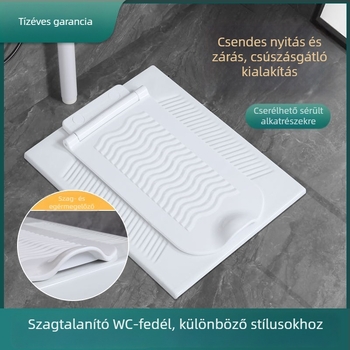 ABS guggolós WC fedél, víztartállyal, elülső lefolyóval, OEM logó, modern dizájn