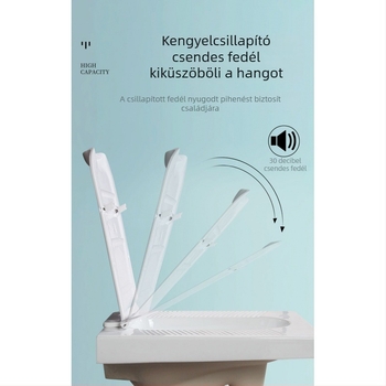 ABS guggolós WC fedél, víztartállyal, elülső lefolyóval, OEM logó, modern dizájn