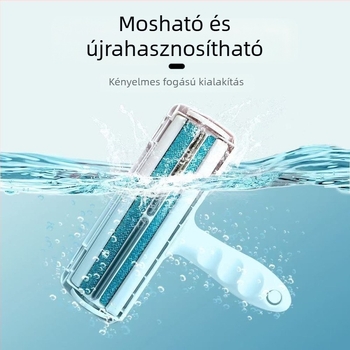 Cool Claw háziállat görgőskefé macskák és kutyák szőrének eltávolításához — egygombos szőrgazdálkodás, négyzet alakú fej, PP anyag