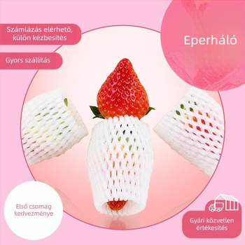 Formázott EPE gyöngyház habból készült gyümölcs hálófedél – tömörített, lélegző védőtasak friss gyümölcsökhöz