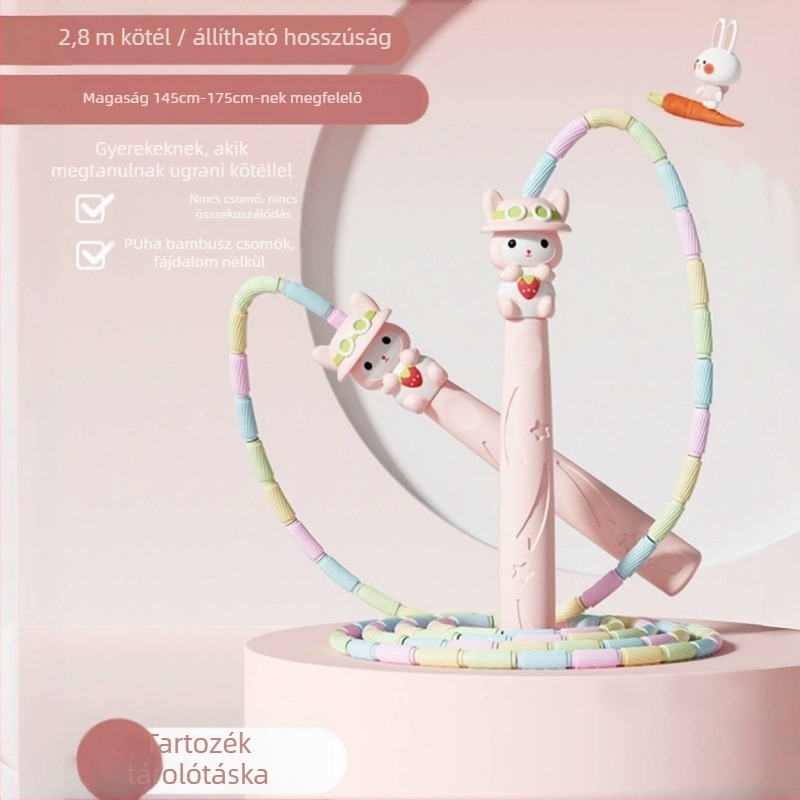 Gyermekeknek szánt PVC ugrókötél, 2,4 mm, edzésre