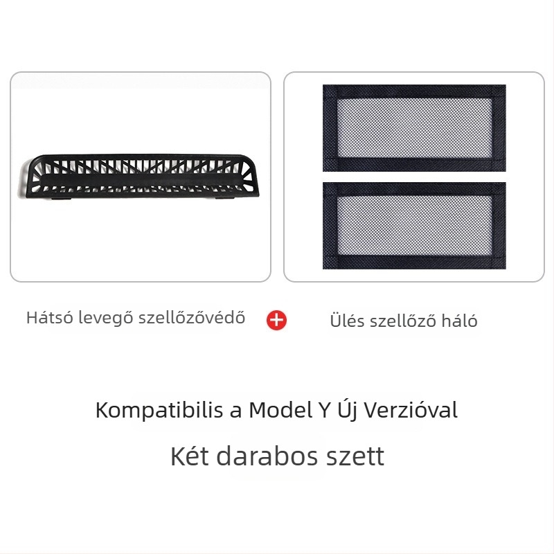 Hátsó légkondicionáló ventillátor burkolat Tesla Model Y/3 – új verzió, beltéri kiegészítő, logó nyomtatás elérhető