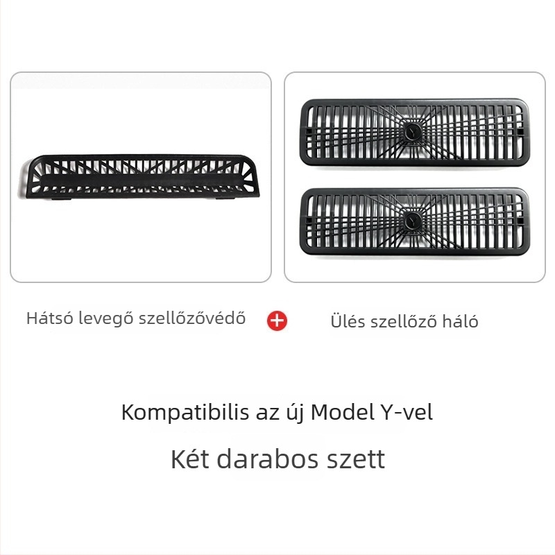 Hátsó légkondicionáló ventillátor burkolat Tesla Model Y/3 – új verzió, beltéri kiegészítő, logó nyomtatás elérhető