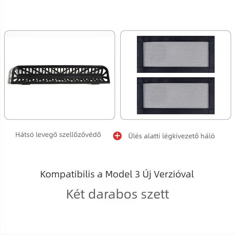 Hátsó légkondicionáló ventillátor burkolat Tesla Model Y/3 – új verzió, beltéri kiegészítő, logó nyomtatás elérhető