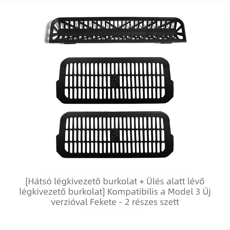 Hátsó légkondicionáló ventillátor burkolat Tesla Model Y/3 – új verzió, beltéri kiegészítő, logó nyomtatás elérhető