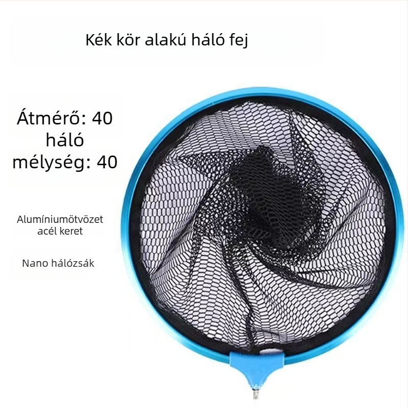 Horgász hálófej alumíniumötvözetből – háromszög alakú, nano dizájn, csomózás elleni