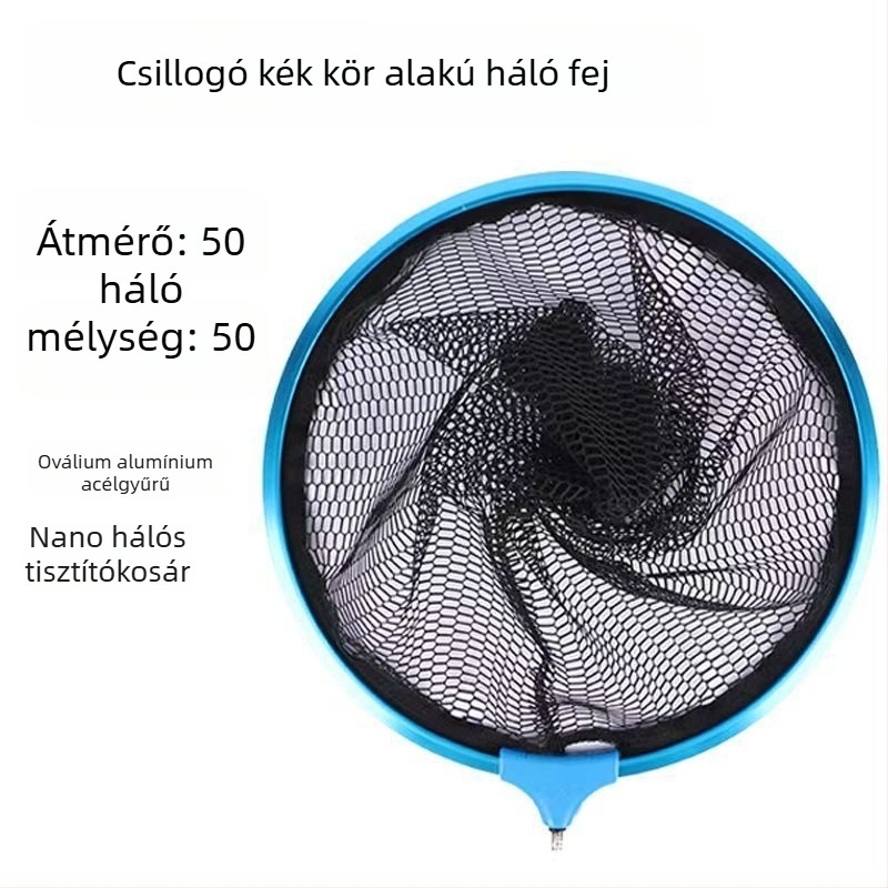 Horgász hálófej alumíniumötvözetből – háromszög alakú, nano dizájn, csomózás elleni