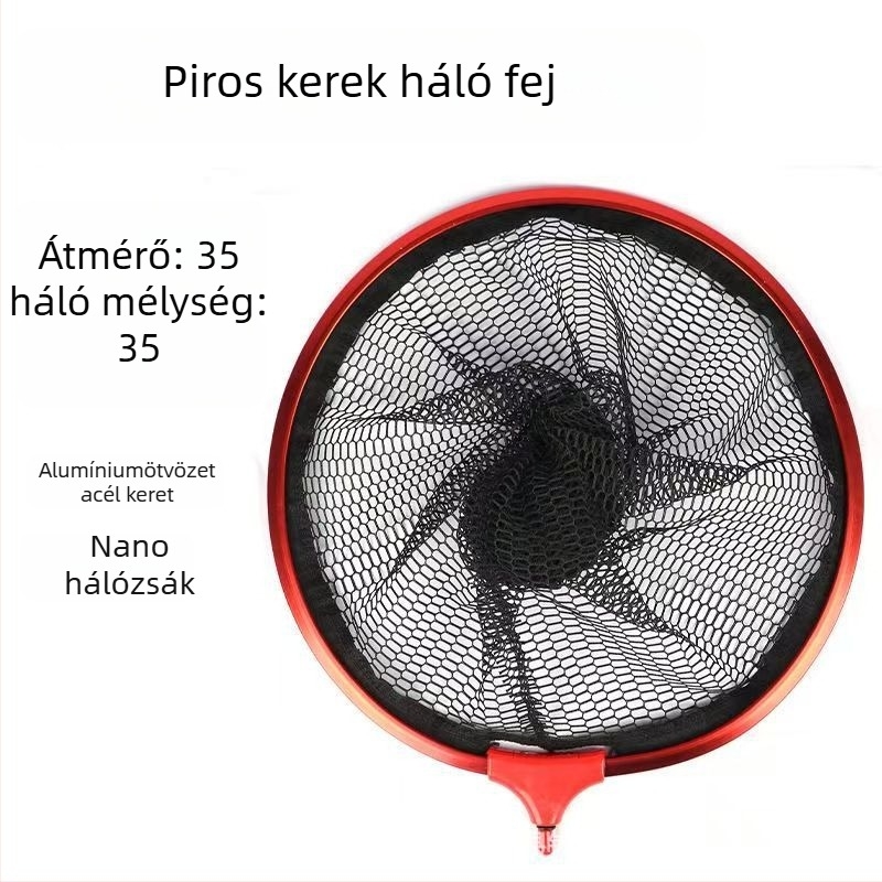 Horgász hálófej alumíniumötvözetből – háromszög alakú, nano dizájn, csomózás elleni