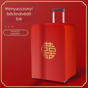 Esküvői bőröndvédő huzat menyasszony hozomány motívummal (Anyag: Egyéb; Márka: Friendly; Kategória: Egyéb esküvői kiegészítők; Esemény: Esküvő)