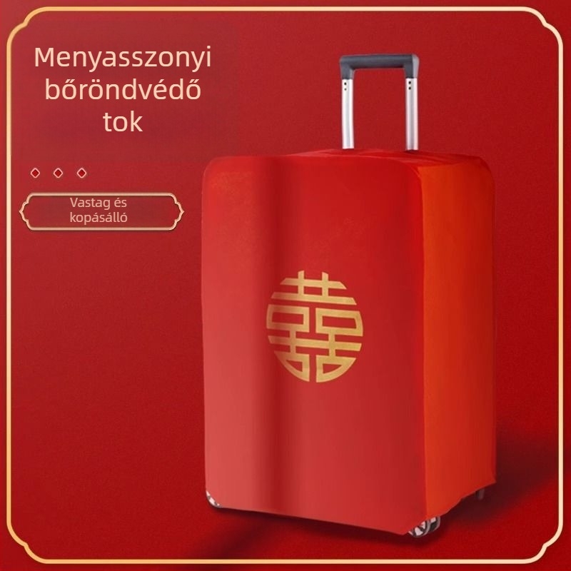 Esküvői bőröndvédő huzat menyasszony hozomány motívummal (Anyag: Egyéb; Márka: Friendly; Kategória: Egyéb esküvői kiegészítők; Esemény: Esküvő)