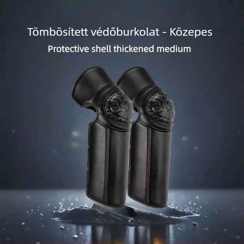 Téli kerékpáros térdvédők – fleece bélés, HeatTech technológia, szélálló és hideg elleni védelem felnőtteknek