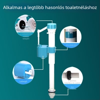 Liansu WC-tartály bejövő szelepe – ABS műanyag, csavaros csatlakozás, tartozék tartályhoz, Guangdong eredetű
