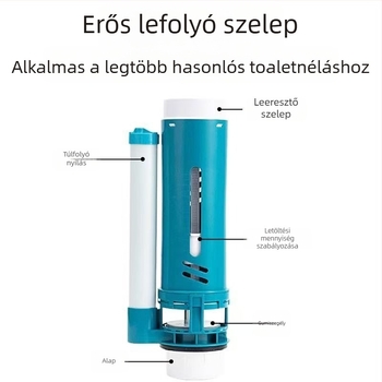 Liansu WC-tartály bejövő szelepe – ABS műanyag, csavaros csatlakozás, tartozék tartályhoz, Guangdong eredetű