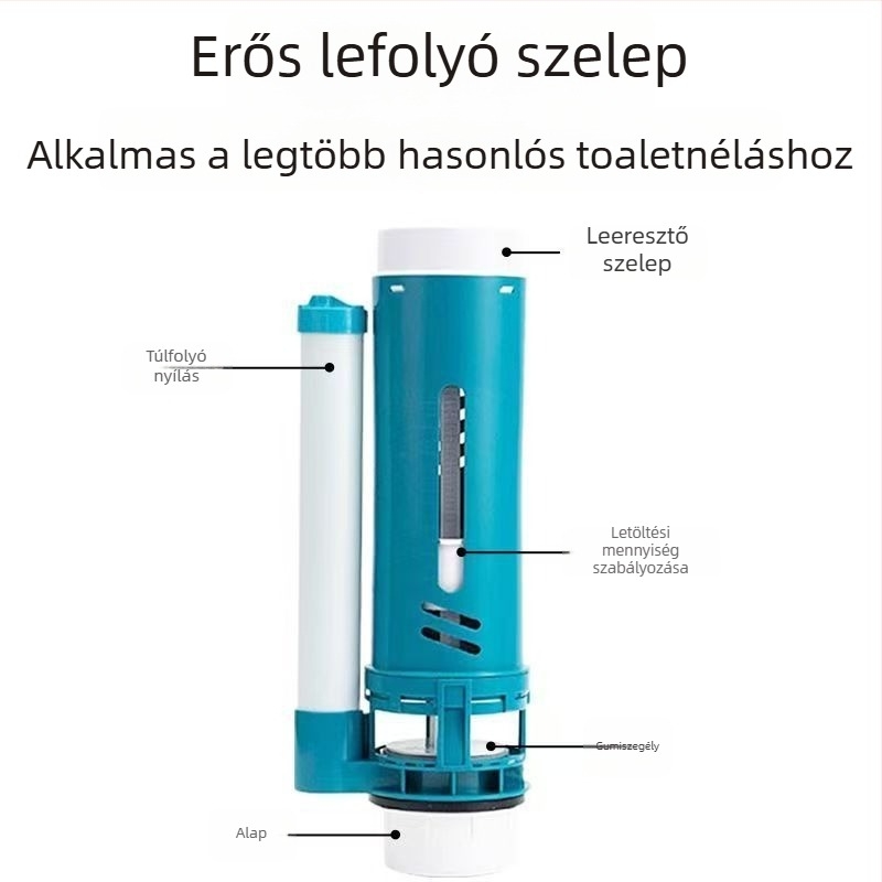 Liansu WC-tartály bejövő szelepe – ABS műanyag, csavaros csatlakozás, tartozék tartályhoz, Guangdong eredetű
