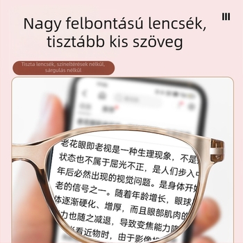 Olvasószemüveg anti-kék fényű HD lencsékkel, teljes keret, TR-90 keret, négyzetes stílus