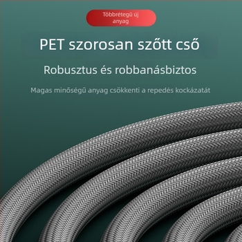 Zuhanycső anti-tekeredéses dizájnnal, nagy áramlású, robusztus és tartós; menetes csatlakozás; PET+EVA