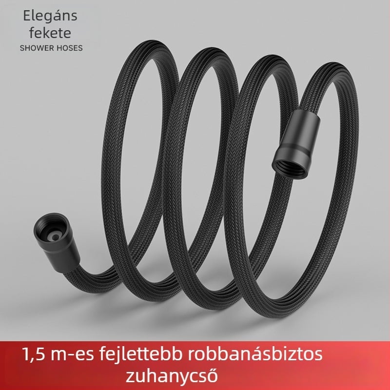 Zuhanycső anti-tekeredéses dizájnnal, nagy áramlású, robusztus és tartós; menetes csatlakozás; PET+EVA