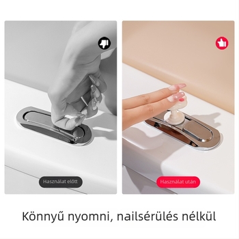 Macska tappancs WC-fedélemelő – ABS, öntapadó szerelés, érintésmentes, 2 darabos készlet