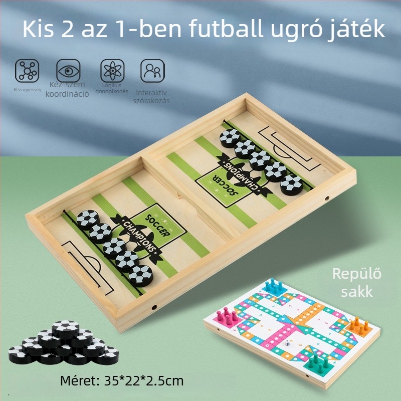 Nagy méretű fa asztali harci játék – stresszoldó, interaktív oktató játék gyerekeknek és családoknak