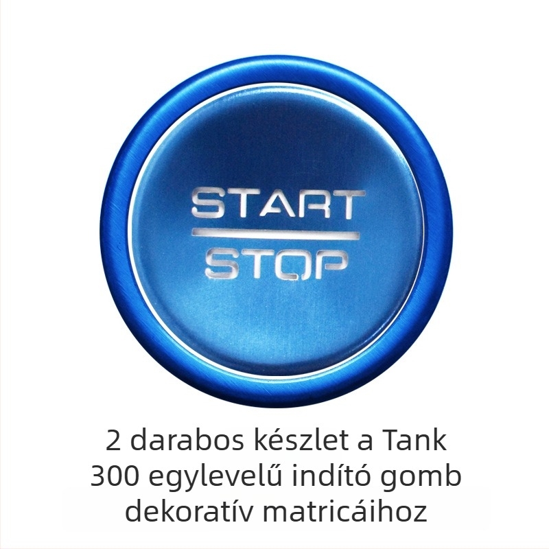WEY Tank 300-hoz készült alumínium ötvözetű középkonzol dekor – egygombos indítású klíma kapcsoló és kézifék központi kezelőgomb