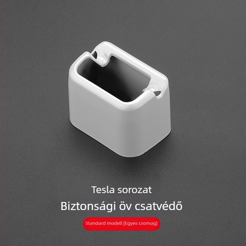 Szilikon biztonsági öv védőburkolat Tesla Model Y / YL / 3-hoz — belső védő burkolat, karcálló dekoratív kiegészítő