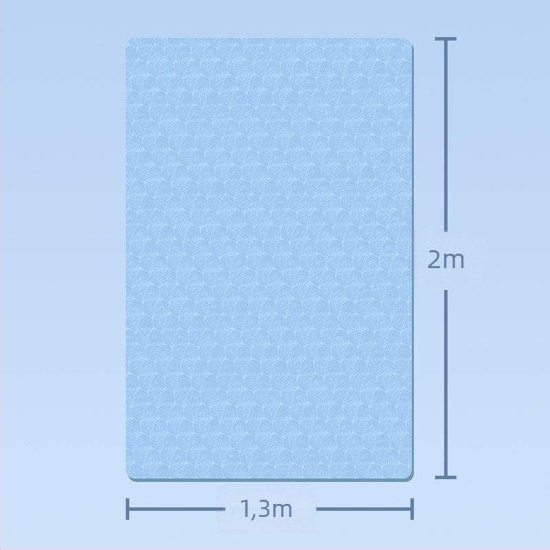 Kétszemélyes jóga matrac, TPE anyag, 8 mm vastagság, 3,2 kg tömeg, csúszásmentes és csendes, ütéscsillapítás, virágos mintával
