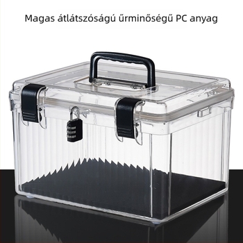 Hordozható tároló doboz, PET anyag, modell YX-084, többfunkciós és porálló, Taizhou eredetű