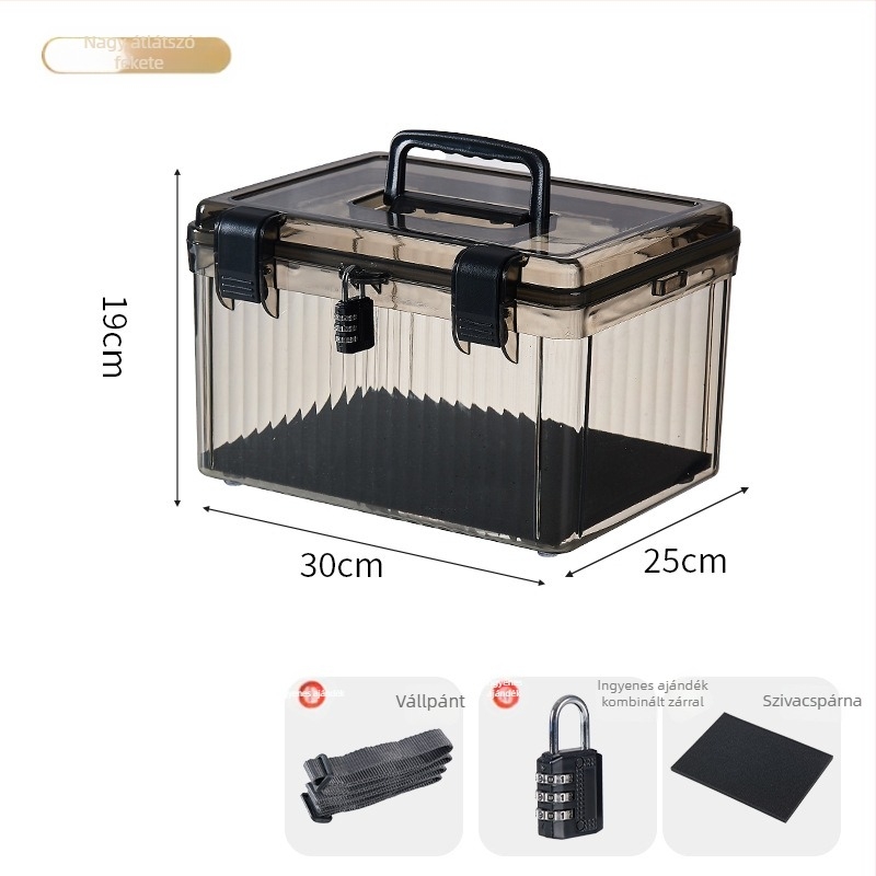 Hordozható tároló doboz, PET anyag, modell YX-084, többfunkciós és porálló, Taizhou eredetű