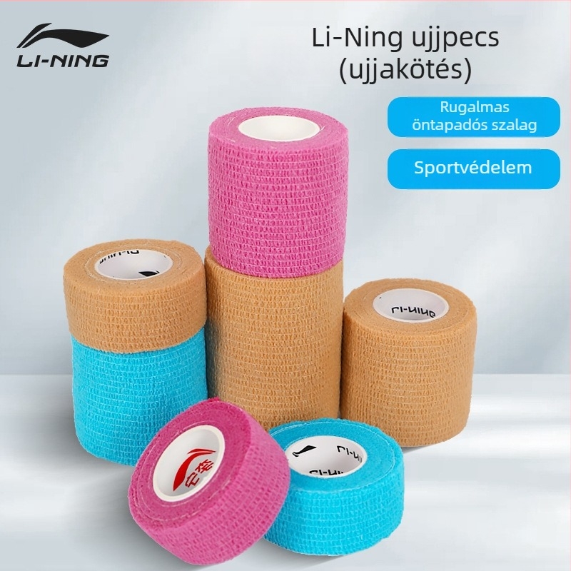 Li Ning Kineziós izompólya kosárlabdához – Öntapadós pamut izompólya, védett részek: tenyér, csukló, fej, derék, könyök, vádli, váll, térd, boka