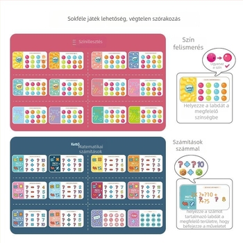 Szülő–gyermek interaktív asztali puzzlejáték golyókkal, 4–6 éveseknek — oktató, interaktív fejlesztő játék zenével és fényekkel (műanyag)