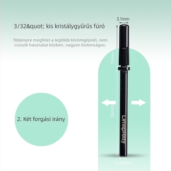 Trendy Beauty Körömfelület csiszoló eszköz – rozsdamentes acél, fúrófej, manikűr szalonhoz