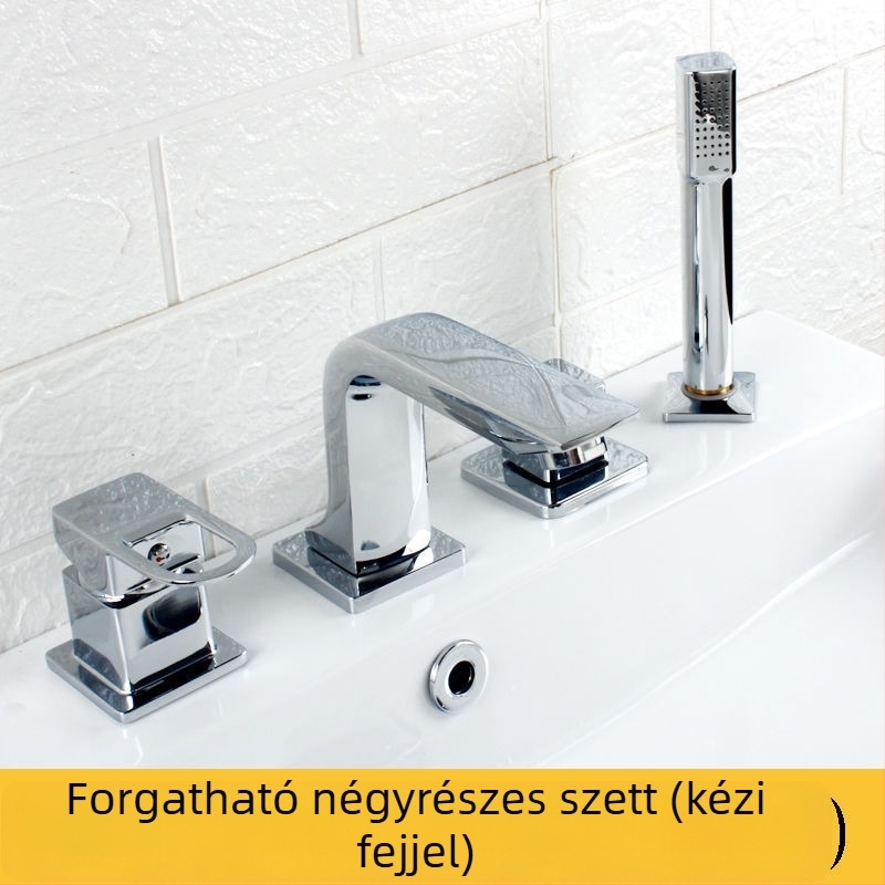 Beépíthető fürdőszobai csaptelep mágneses, elektromos és keverő funkciókkal, háromrészes készlet, modell 65556, kerámiapatronos szelep, 2/3/4 részes készlet