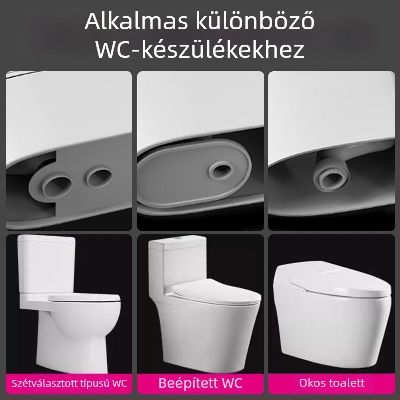 WC-fal tömítés, gumitömítés, modern minimalista stílus, OEM, pasztás telepítés