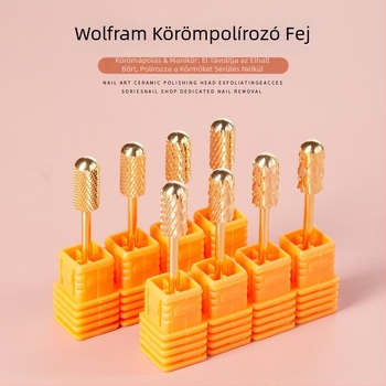 Poshman volfrámszilárd csiszolófej körmökhez – hámlasztás és előkezelés, elektromos körömcsiszoló kiegészítő