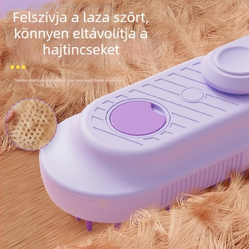 Kutyák számára készült fésű-kefe, ABS+TPR, szőr eltávolítás és masszázs