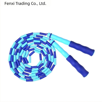 Gyerekeknek szánt puha bambusz gyöngyös ugró kötél, óvodások és általános iskolások részére, kezdőknek, csúszásmentes, csomómentes, állítható