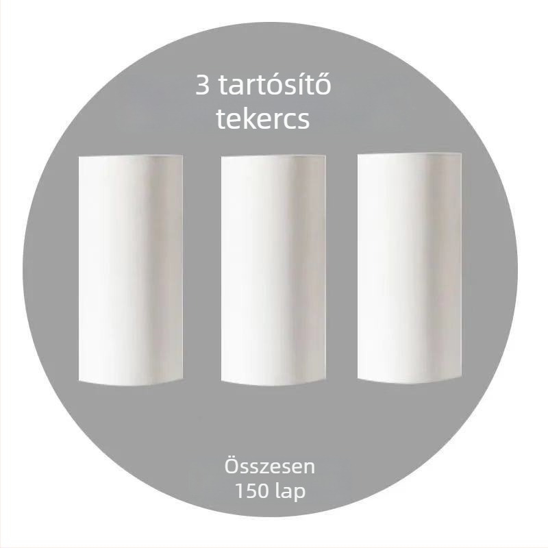 Ragasztó szöszmentesítő görgő ruhákhoz, téphető lapokkal