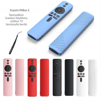 Xiaomi Mi Box S távirányítóhoz készült szilikon védőhüvely — por elleni védelem, ütésálló, letisztult stílus, testreszabható
