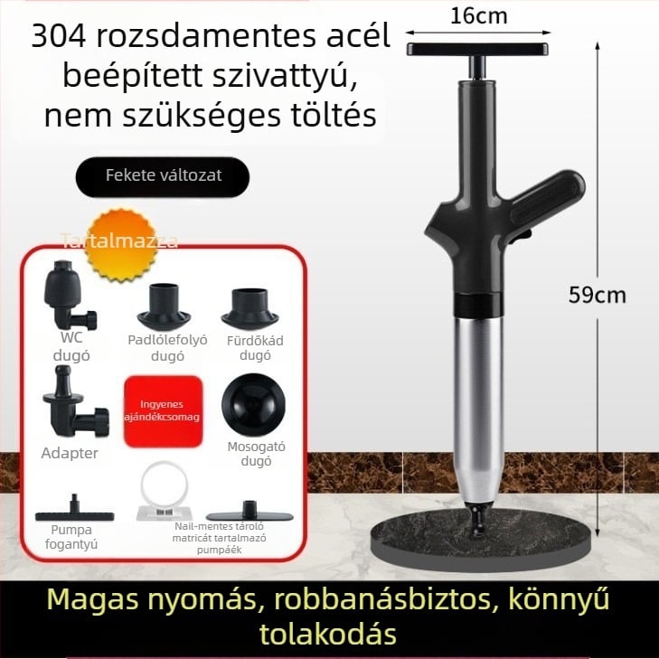 Elektromos WC-duguláselhárító – PVC kivitel, YY márka