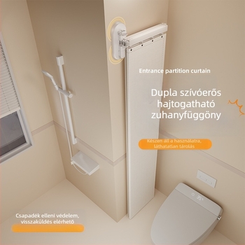 Zuhanyzuhanyfüggöny elválasztó, poliészter, nordic stílus, mintázat: egyszínű vagy karikatúra, Smart brand intelligence