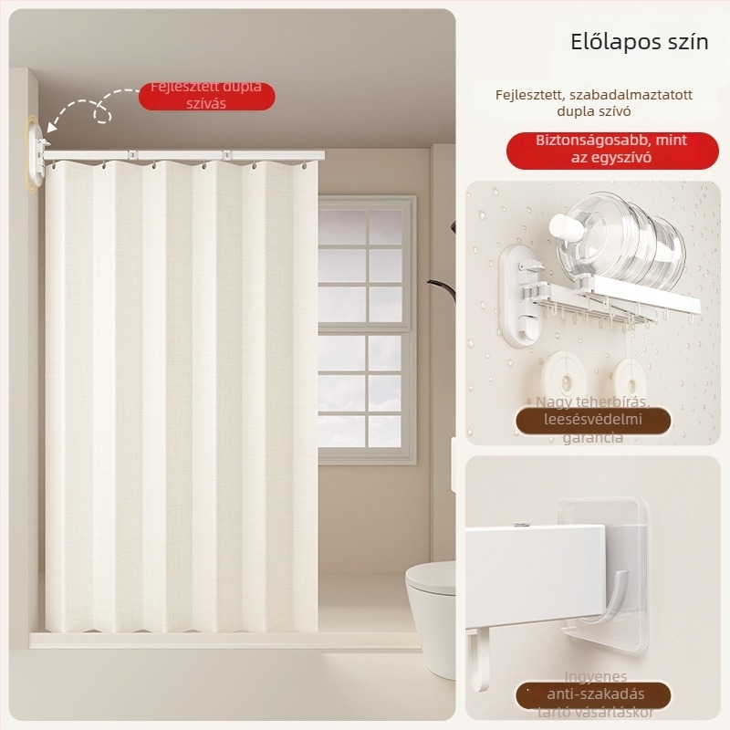 Zuhanyzuhanyfüggöny elválasztó, poliészter, nordic stílus, mintázat: egyszínű vagy karikatúra, Smart brand intelligence