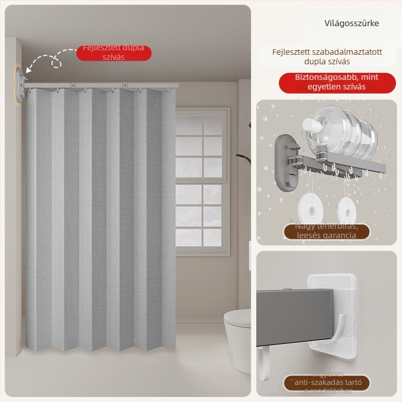 Zuhanyzuhanyfüggöny elválasztó, poliészter, nordic stílus, mintázat: egyszínű vagy karikatúra, Smart brand intelligence