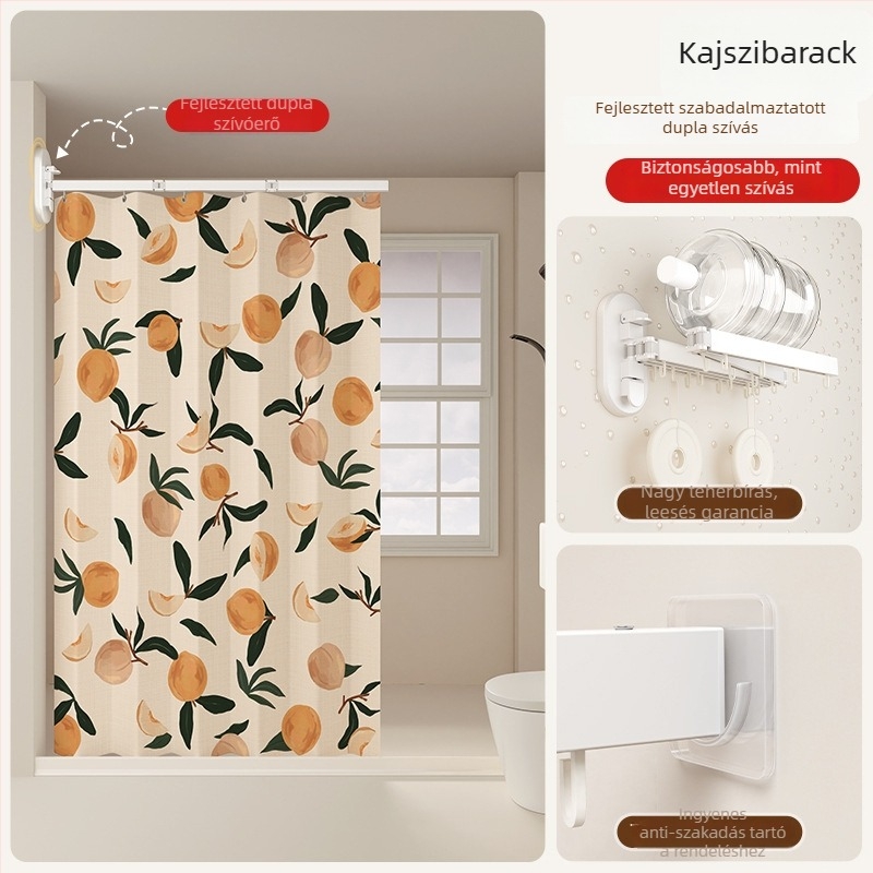 Zuhanyzuhanyfüggöny elválasztó, poliészter, nordic stílus, mintázat: egyszínű vagy karikatúra, Smart brand intelligence