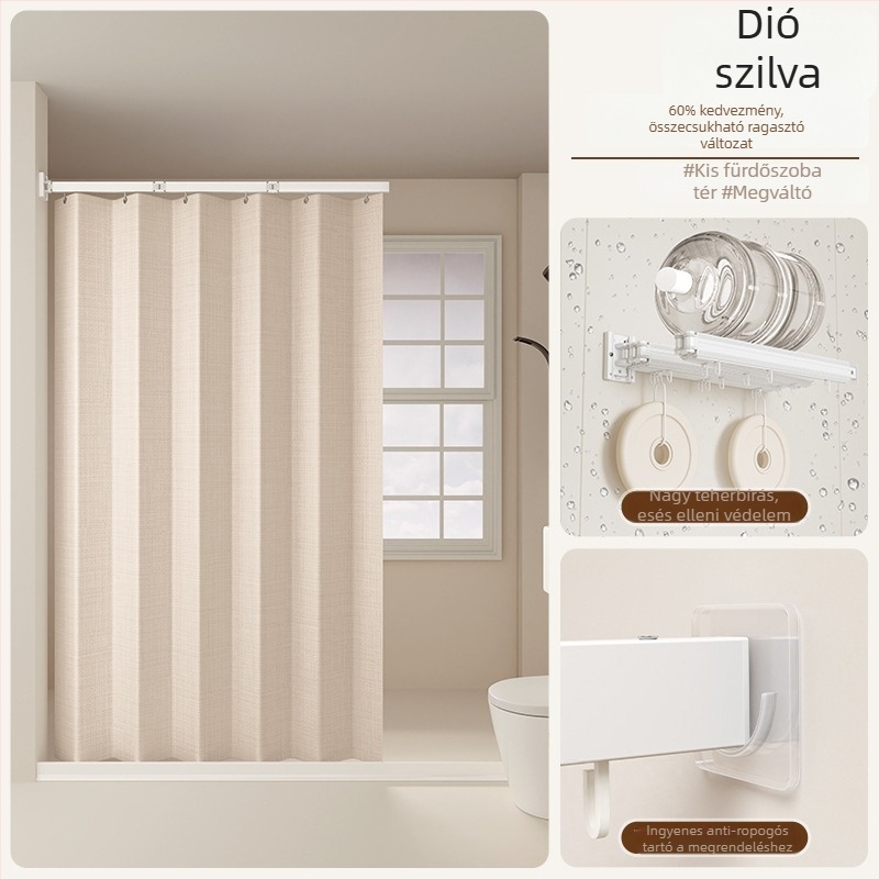 Zuhanyzuhanyfüggöny elválasztó, poliészter, nordic stílus, mintázat: egyszínű vagy karikatúra, Smart brand intelligence