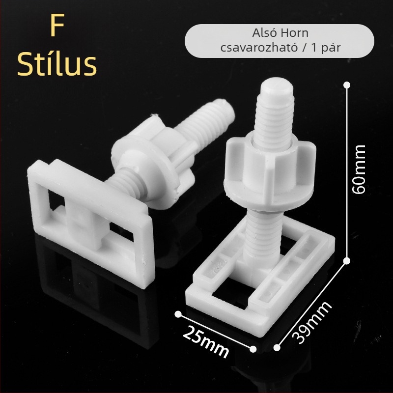 WC-ülés rögzítő csavarok és expanziós csavarok, univerzális fedél alkatrészek