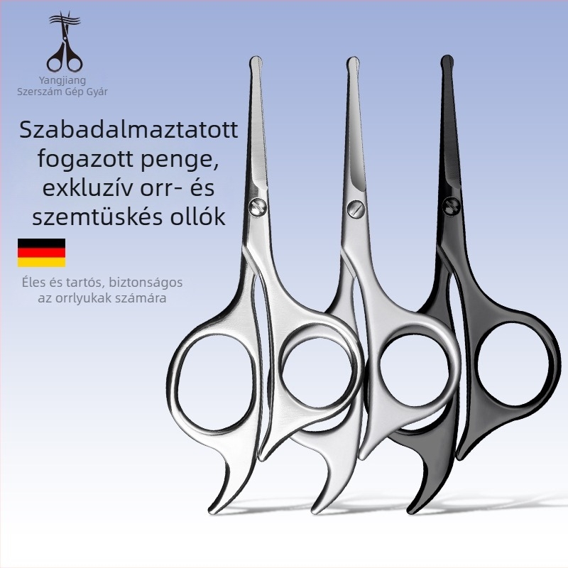 Shining Star rozsdamentes acél szemöldökolló, 27 g, 500 darabos csomag